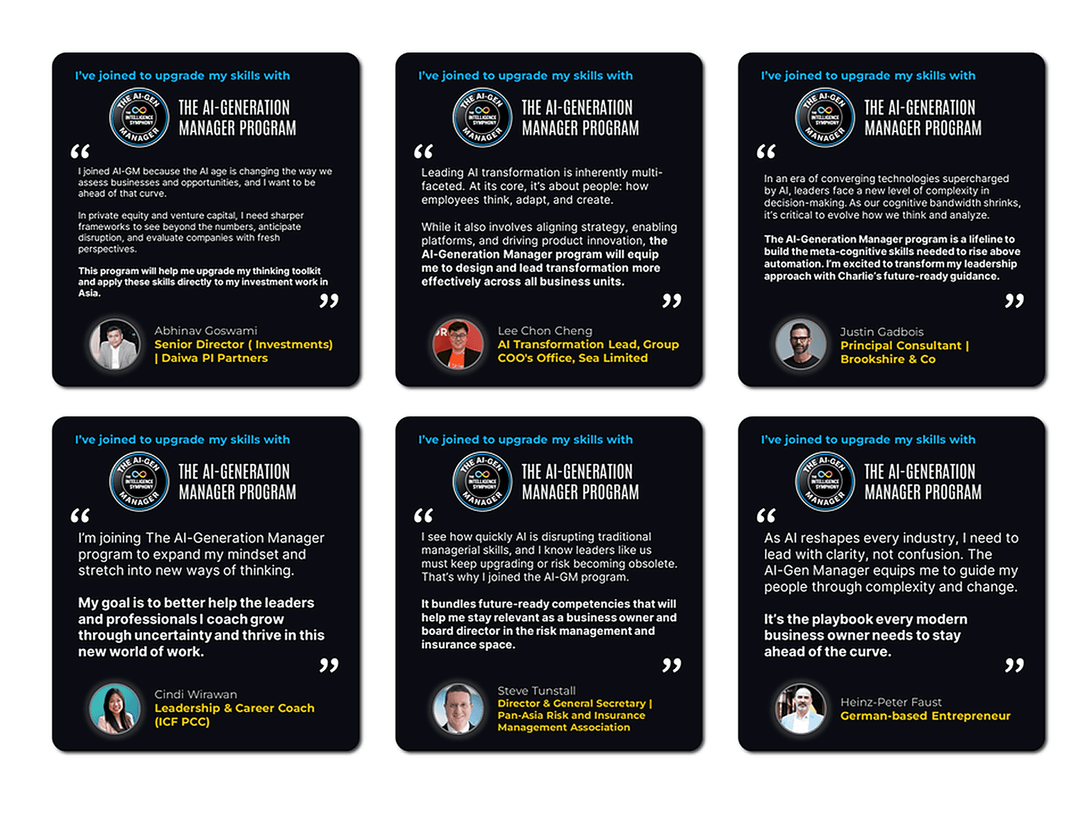 Why They Joined the Program