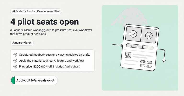 Apply to AI Evals Pilot  (80% Discount!) cover image