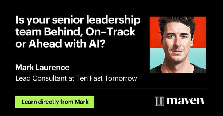 Is your exec team ‘Behind’, ‘On–Track or 'Ahead' with AI? cover image
