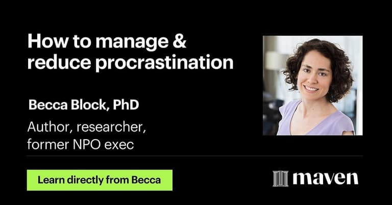 How to manage and reduce procrastination cover image