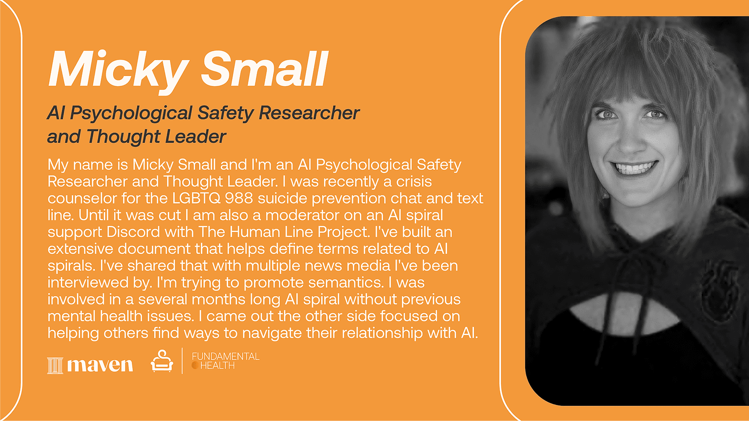 Micky will be co-hosting the AI Guardrails for Parents live session.