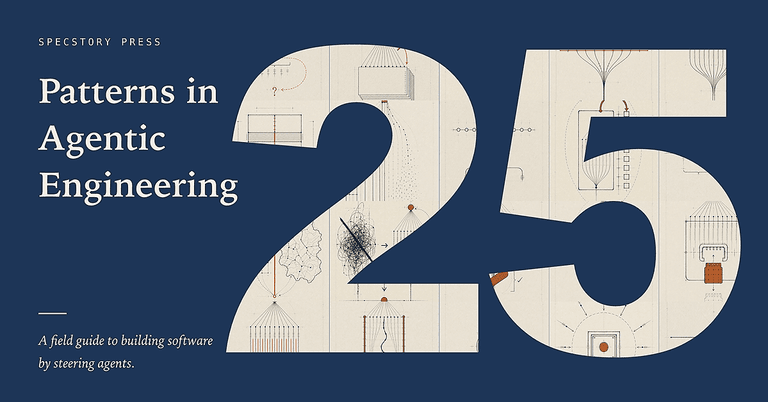 25 Patterns in Agentic Engineering: the field guide to shipping real software by steering agents. cover image