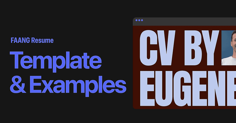 🎁 Free FAANG Resume Template + Real Examples cover image
