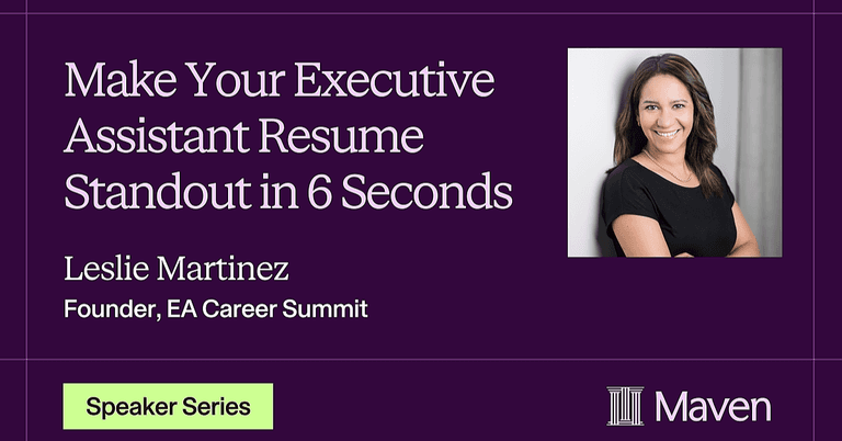 Make Your Executive Assistant Resume Stand Out in 6 Seconds cover image