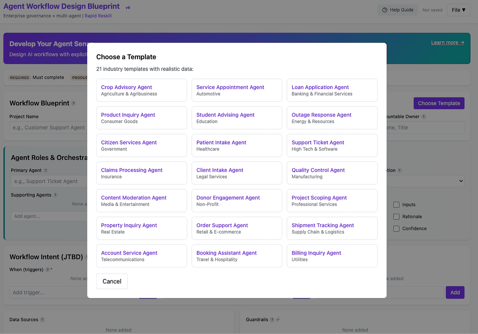 Select a template for your industry or start from scratch. Export stakeholder-ready documentation.