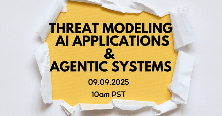 Threat Modeling AI Applications & Agentic Systems cover image