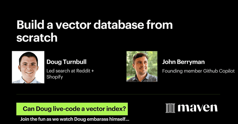Build a vector database from scratch cover image