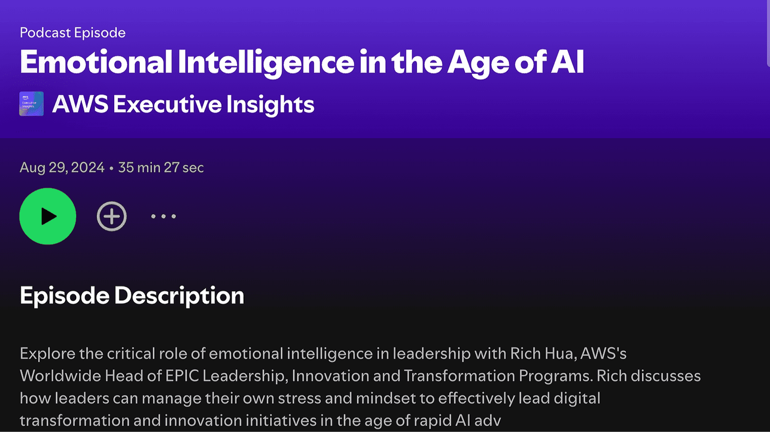 Listen at: https://open.spotify.com/episode/0C1tk09aV9KSNUSbtPMZc9