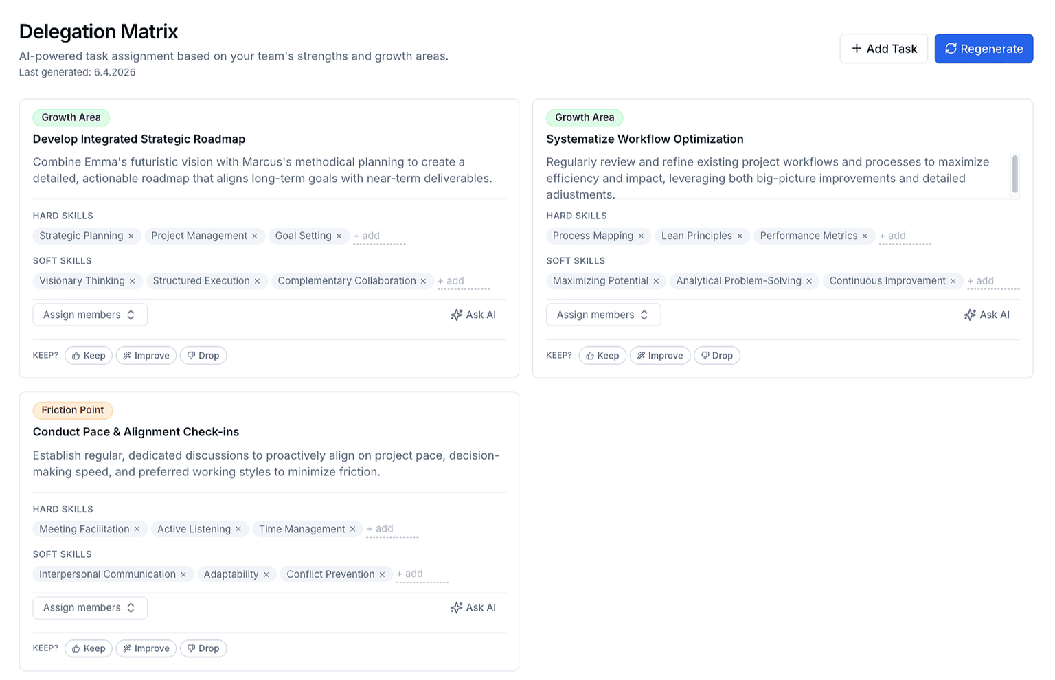 Stop guessing. Auto-assign high-stakes tasks based on cognitive fit, not calendar space.