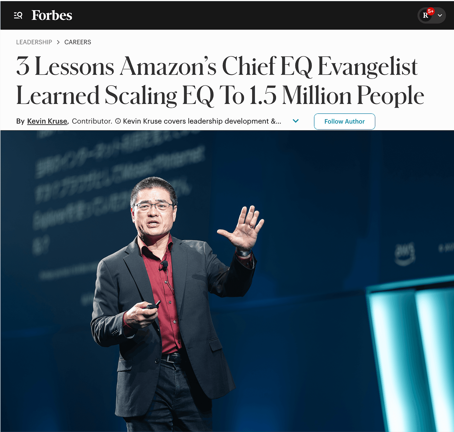 How Rich Hua scaled EQ skills to 1.5 million--at Amazon and other Fortune 500 companies