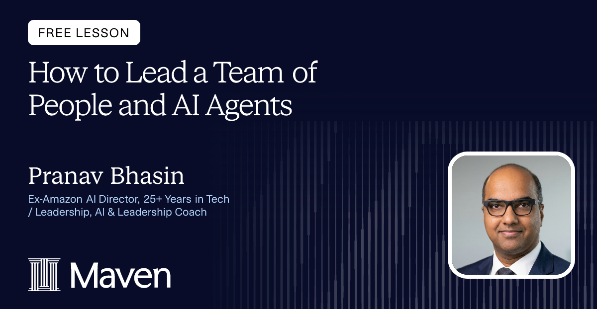 How to Lead a Team of People and AI Agents cover image