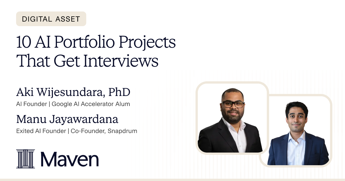 10 AI Portfolio Projects That Get Interviews cover image