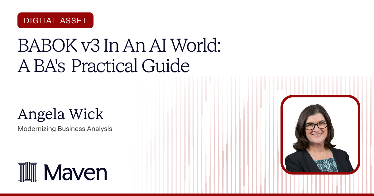 BABOK v3 In An AI World: A BA's Practical Guide cover image